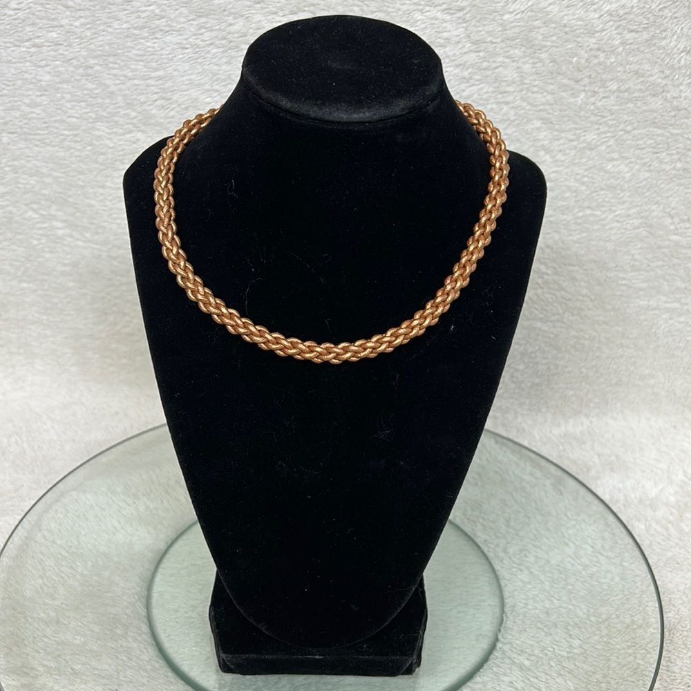 Braided Leather 8 inch Necklace